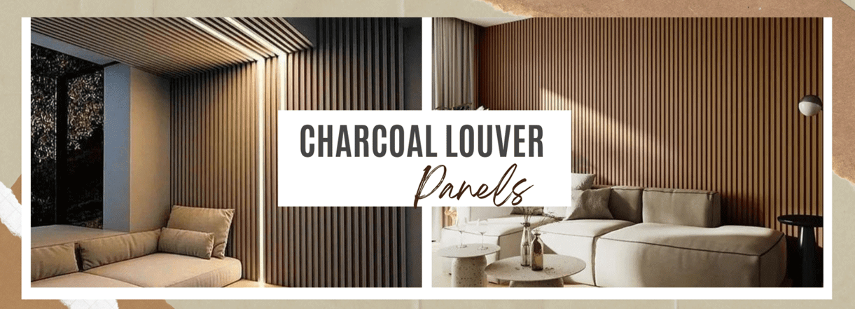charcoal louver panels